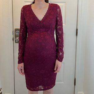 PinkBlush floral lace dress, size L